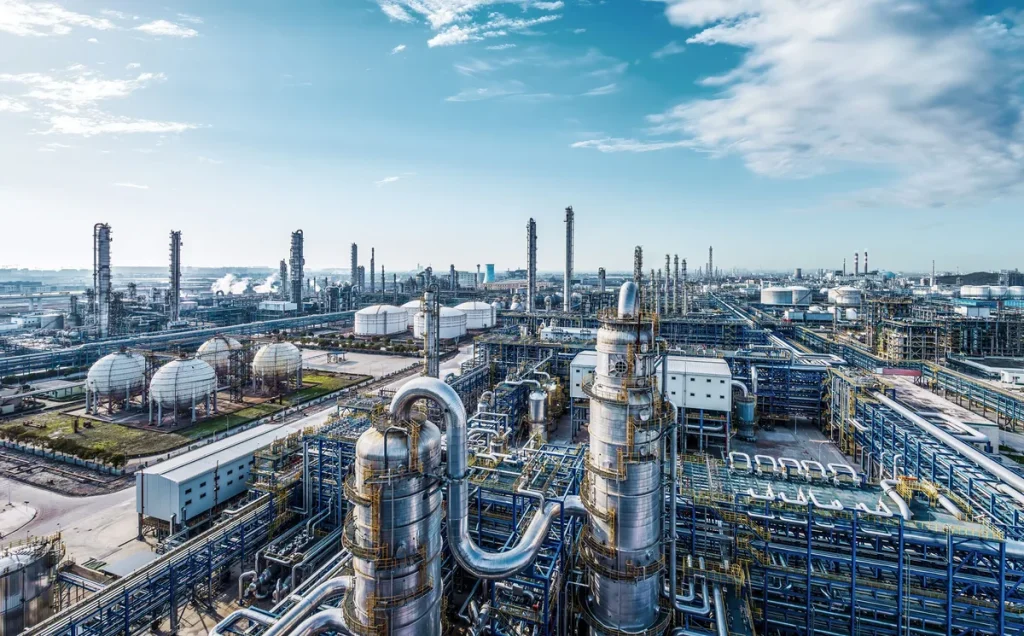 Industrial chemical processing plant